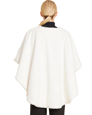 Faux Fur Pull Through Wrap- Ivory
