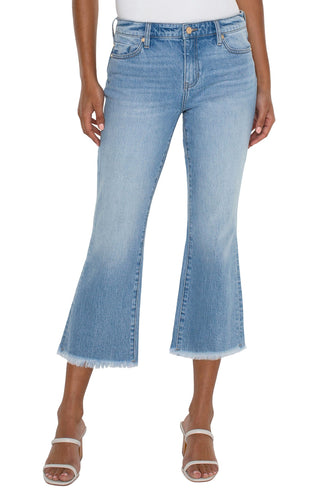 Hannah Crop Flare Cut Hem- Fawnskin