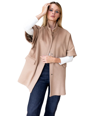 Layering Jacket- Camel Wool/Cashmere
