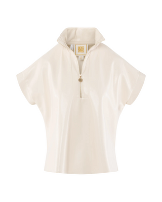 Poppy Pullover- Sandshell Vegan Leather