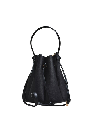 Laguna Bucket Bag- Black Leather