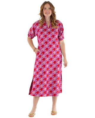 Poppy Maxi Dress- Houndstooth Jacquard