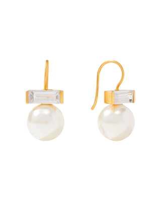 Charlotte Earring- CZ/Pearl