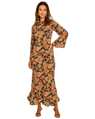 Lily Dress- Wallflower Brown
