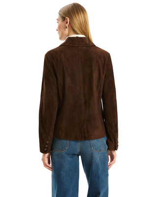 Corey Lamb Suede Jacket- Bison