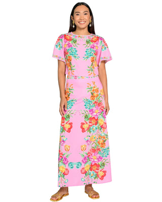 Anita Skirt- Tulip Tapestry Cotton Candy