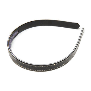 Jenna Crystal Acetate Headband- Jet