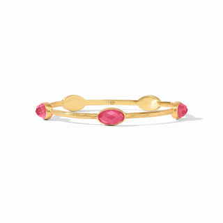 Ivy Stone Bangle- Medium- Iridescent Raspberry