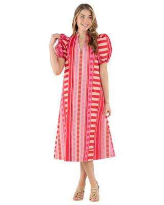 Hampton Dress- Peach Jubilee