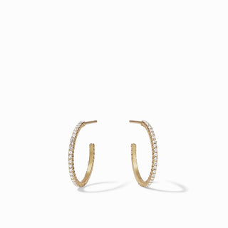 Windsor Hoop- Gold Crystal- Small