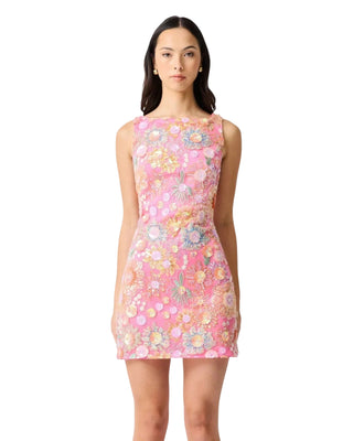Nathalie Shift Dress- Pink Floral