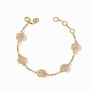 Windsor Delicate Bracelet- Gold Pave White CZ