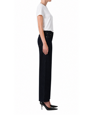 Palma Straight Jean Clean Hem- Inky Rinse