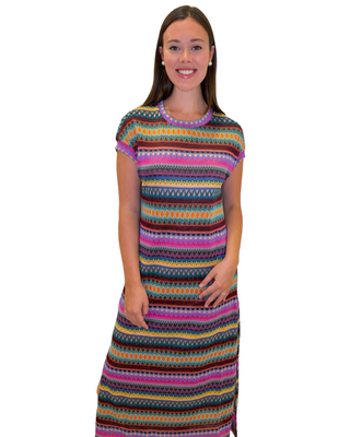 Penelope Midi Dress- Multi Mix