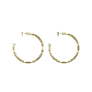 Petite Everybody's Favorite Hoops- Multiple Brushed Metals
