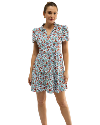 Navy Dress- Italian Porcelain