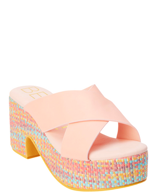 Nellie Platform Sandal- Pink