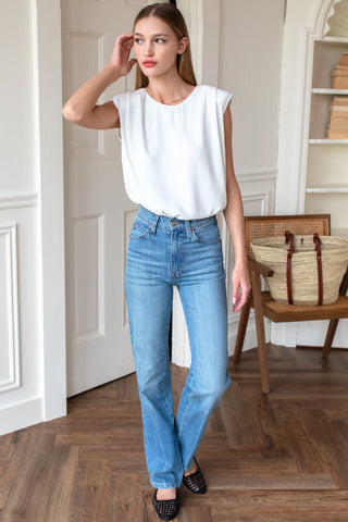 Sleeveless Blouse- White