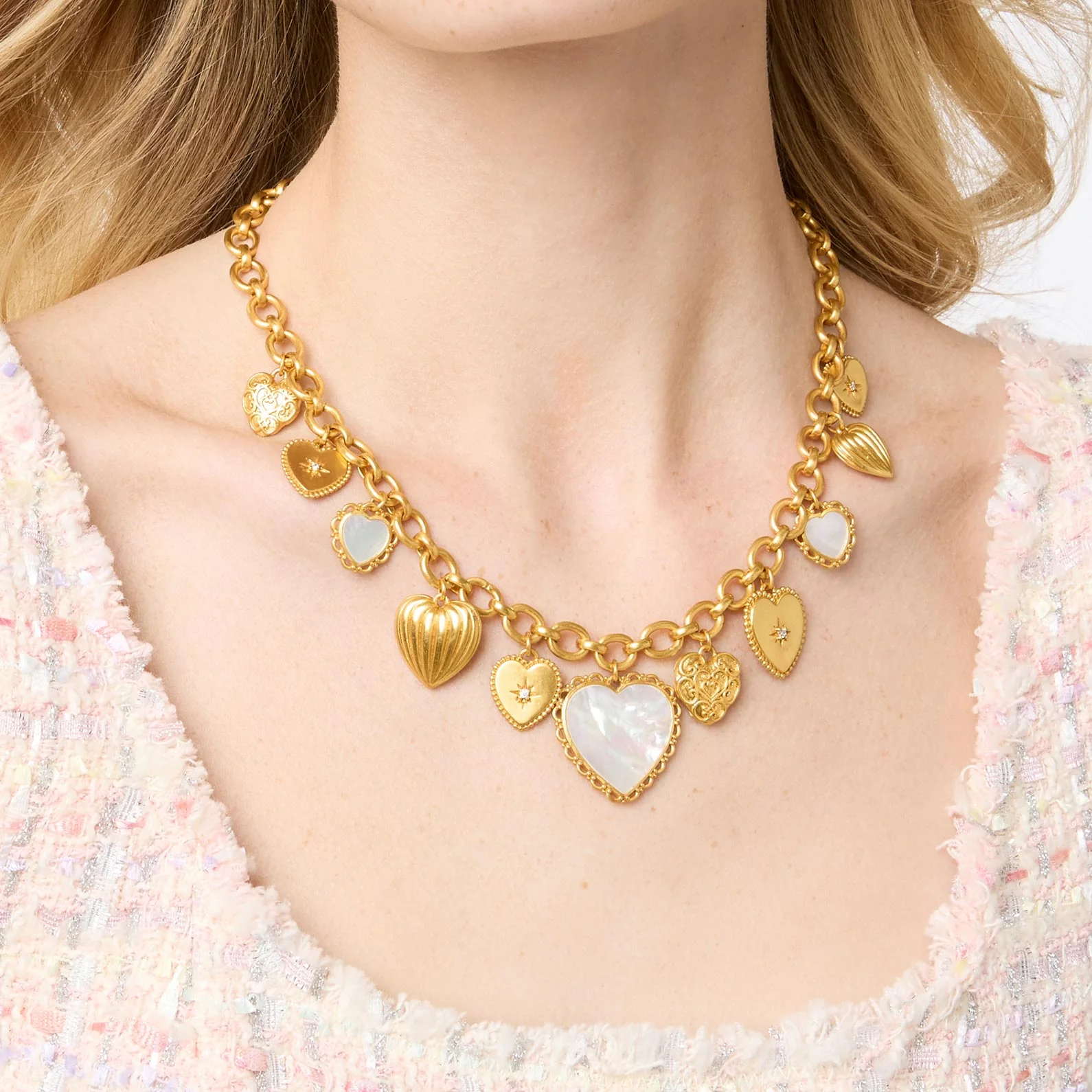 【VINTAGE HOLLYWOOD】Swing Heart Charm Necklace★送料無料 VINTAGE HOLLYWOOD（ビンテージハリウッド）の「○Swing Popping