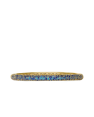 Stardust Hinge Bangle- Gold- Sapphire Blue