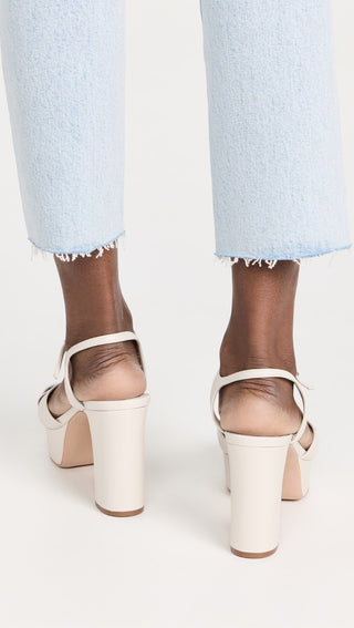 Keefa Platform Sandal- White