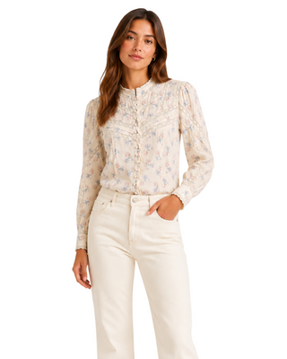 Miah Top- Antique Vanilla