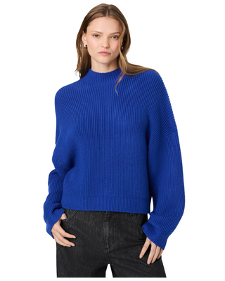 Babysoft Mockneck Rib Pullover- Brisk Blue