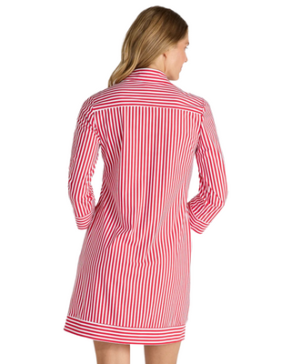 Finley Dress- Stripe Red