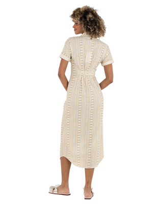 Georgia Dress - Piazza Stripe Seersucker