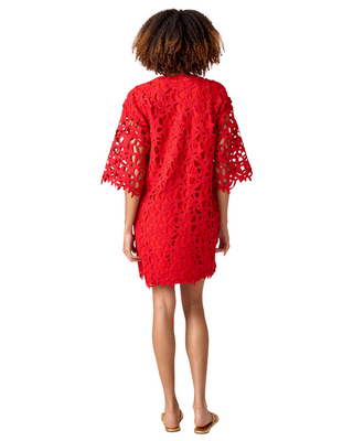 Alice Tunic Dress- Pomegranate Lace