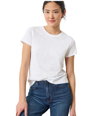 Short Sleeve Crewneck Tee- White