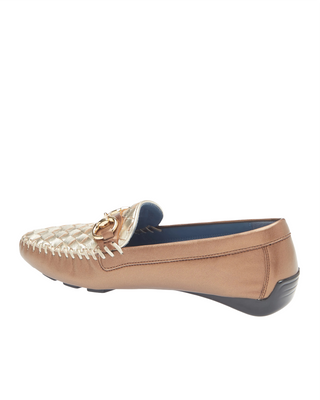 Perlata Horsebit Loafer- Copper/Gold