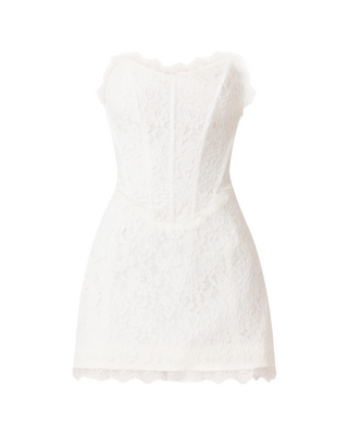 Clarisse Tulip Dress- White