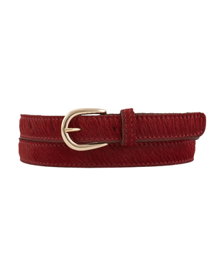 Dania Belt- Red Cowhide
