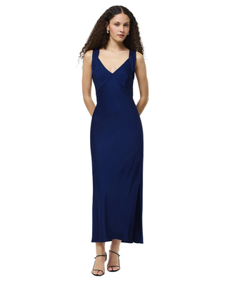 Ennis Satin Maxi Dress- Royal Blue
