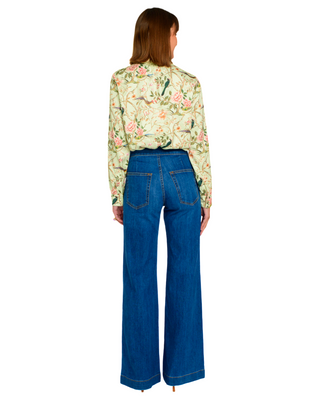 Brit Bow Blouse- Chinoiserie Pear