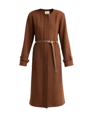 Orly Wool Blend Coat- Dark Brown