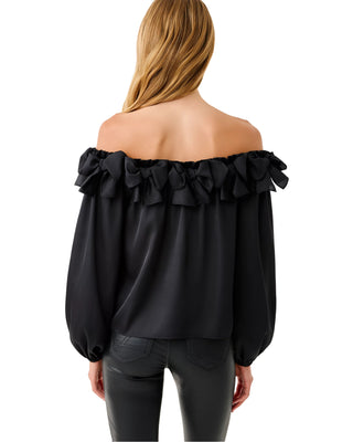 Analea Off The Shoulder Top- Noir