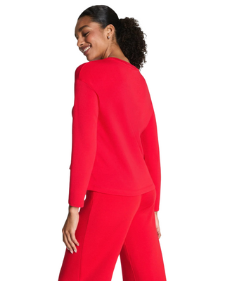 AirEssentials Long Sleeve Side Slit Top- Spanx Red