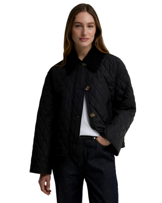 Moira Quilted Jacket- Black + Shadow Classic