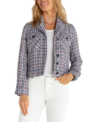 Button Front Jacket- Navy