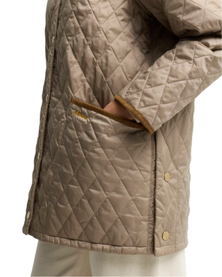 Modern Liddesdale Quilted Jacket- Light Trench + Birchwood