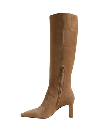 Sylvia Knee High Boot- Cypress Tan Suede