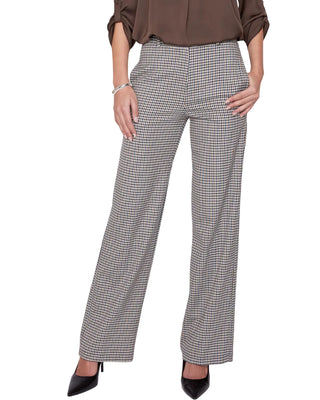 Toni Houndstooth Straight Leg Pant