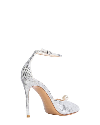 Veda 100 Heel- Rhinestone + Pearl Embellished