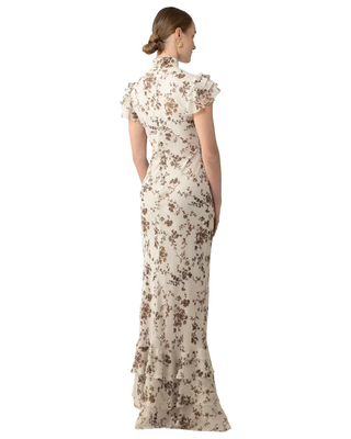 Gemma Dress- Beige Multi