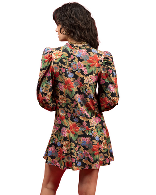 Hazel Dress- Midnight Petals