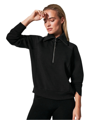 AirEssentials Half Zip- Very Black