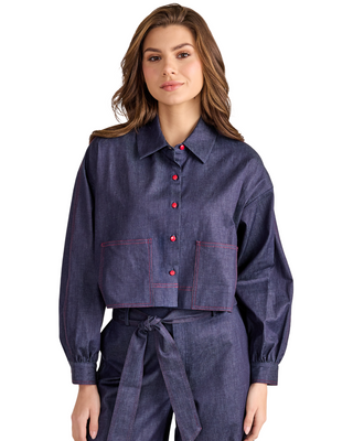 Mattie Top- Ink Blue