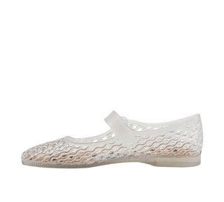 Michaela Jelly Mary Jane Flat- Clear
